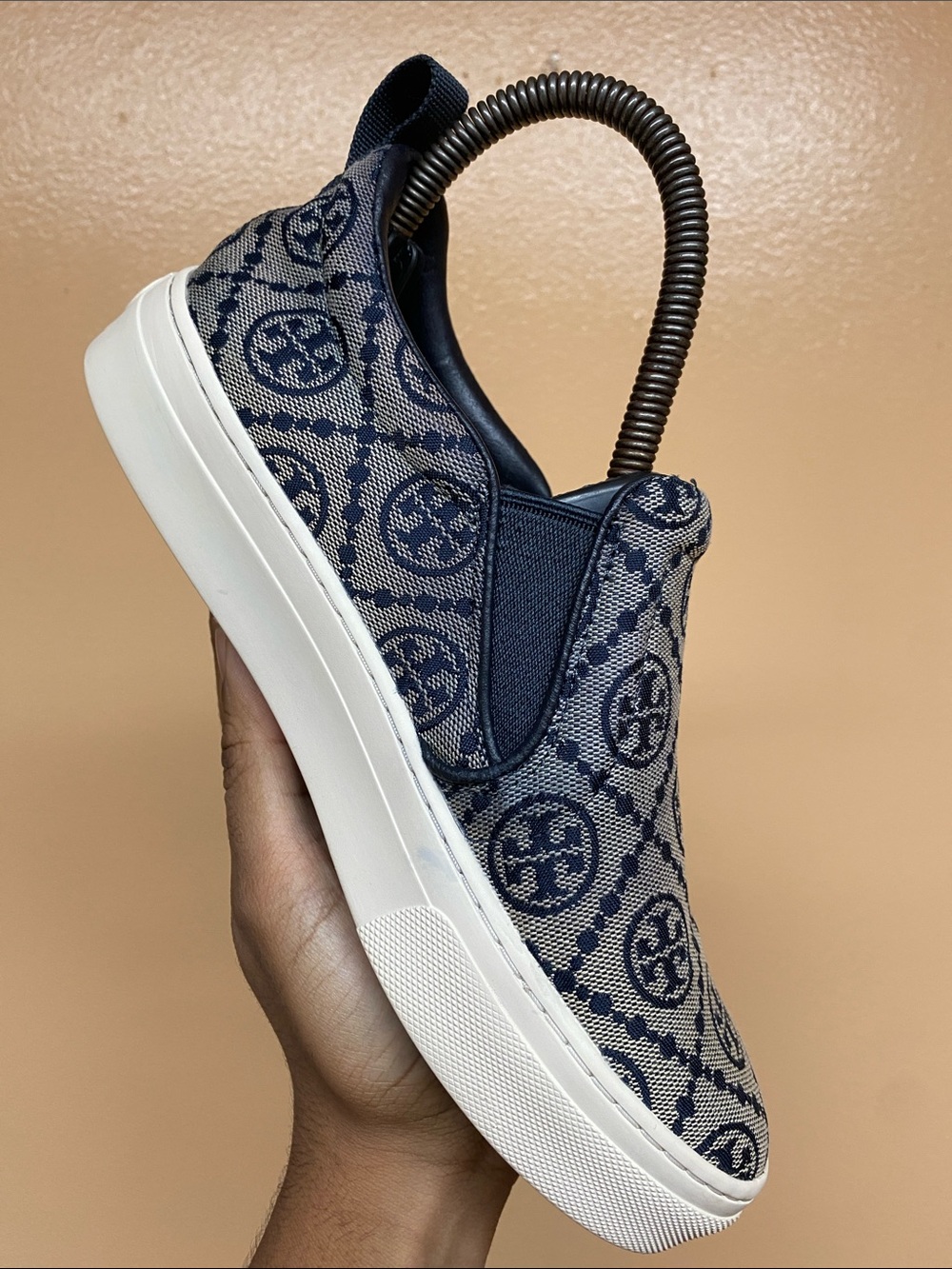 Tory Burch T Monogram Women’s Slip On Sneakers Size 6.5M 87321-448 - Picture 11 of 17